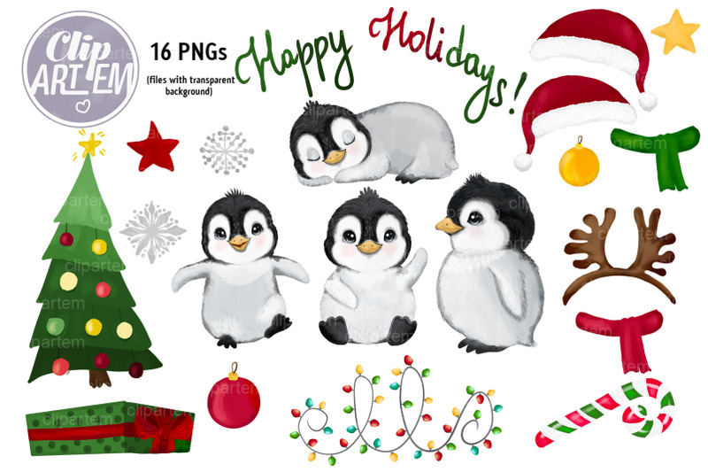 sweet-christmas-penguins-16-watercolor-png-clip-arts-new-year-bundle