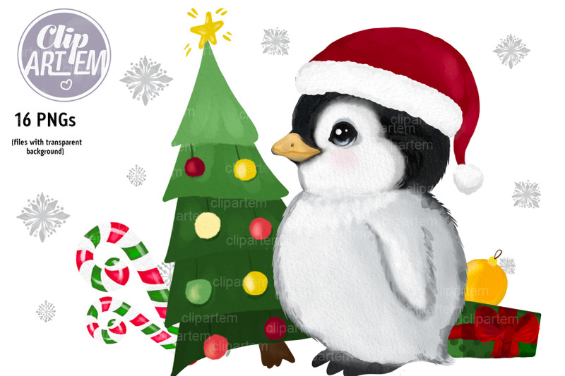 sweet-christmas-penguins-16-watercolor-png-clip-arts-new-year-bundle