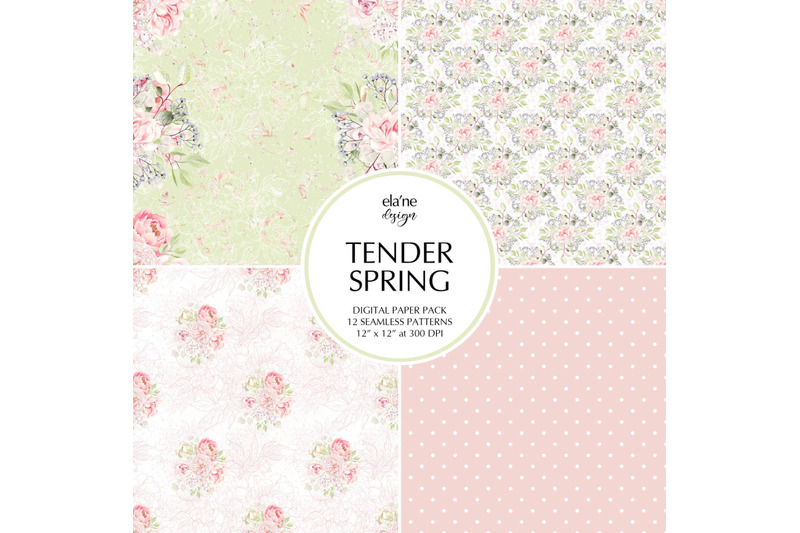 tender-spring-digital-paper-pack