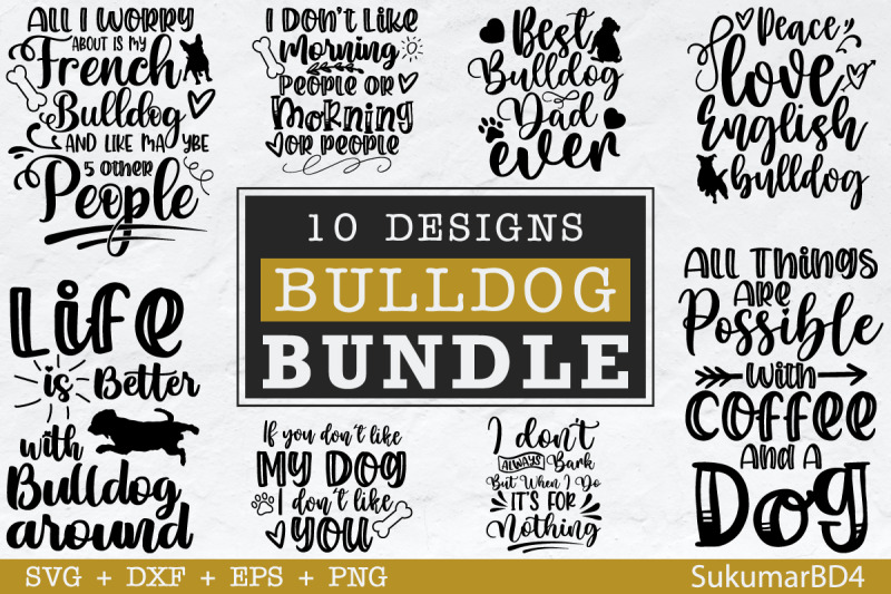 bulldog-svg-bundle