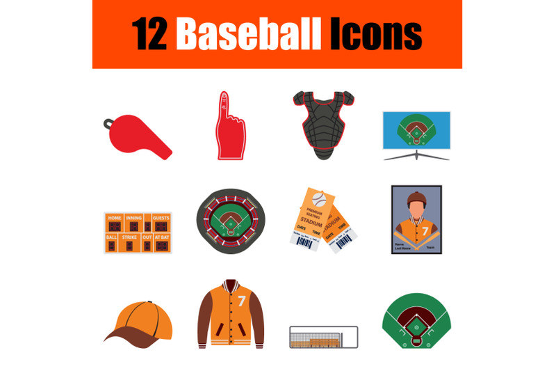 baseball-icon-set