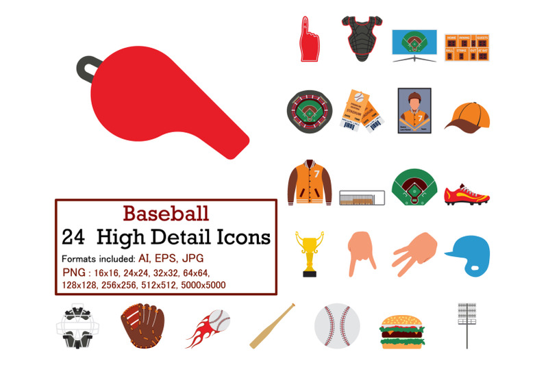 baseball-icon-set