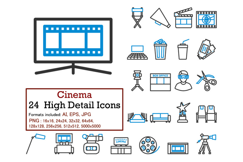 cinema-icon-set