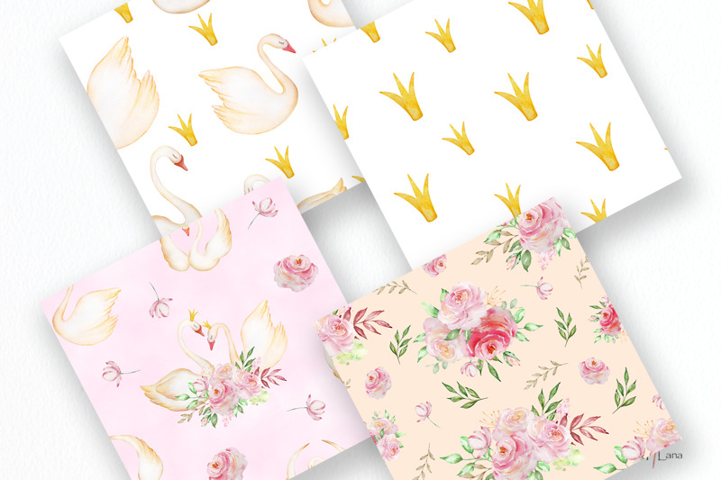 swans-paper-watercolor-swan-seamless-pattern