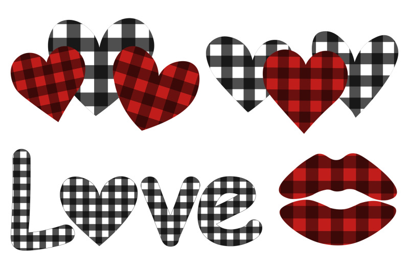 valentine-sublimation-bundle-heart-buffalo-plaid-heart-svg