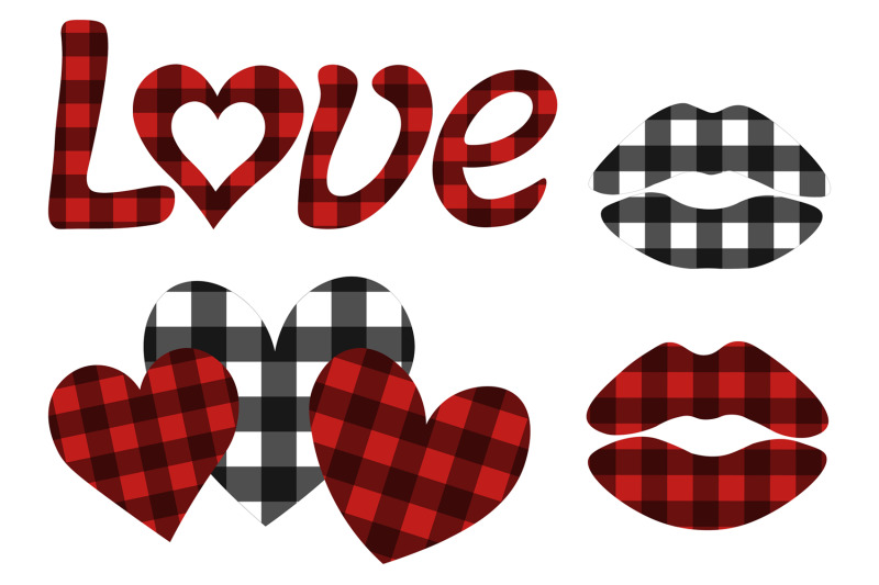 valentine-sublimation-bundle-heart-buffalo-plaid-heart-svg