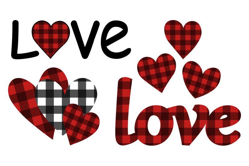 valentine-sublimation-bundle-heart-buffalo-plaid-heart-svg