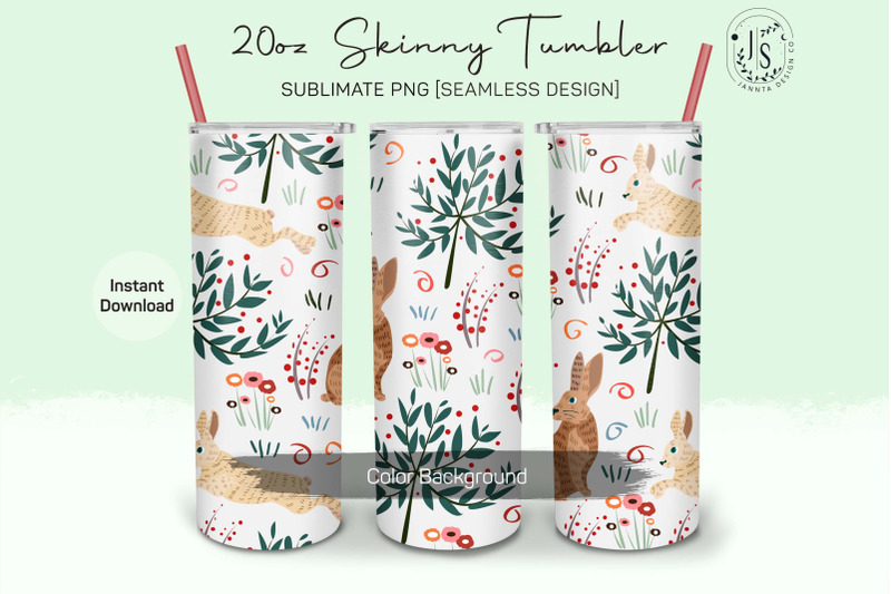 rabbit-bunny-20oz-tumbler-sublimation