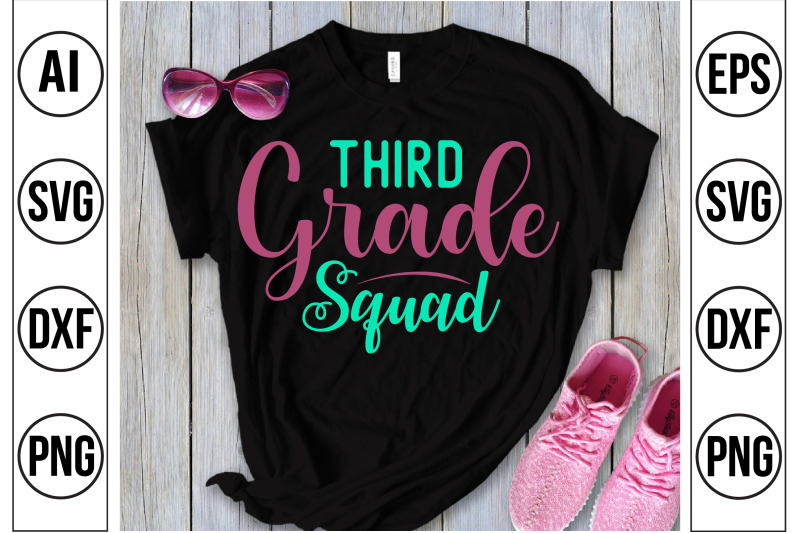 third-grade-squad-svg-cut-file