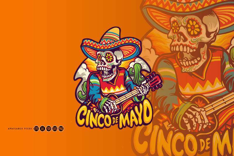 cinco-de-mayo-skull-playing-guitar-character