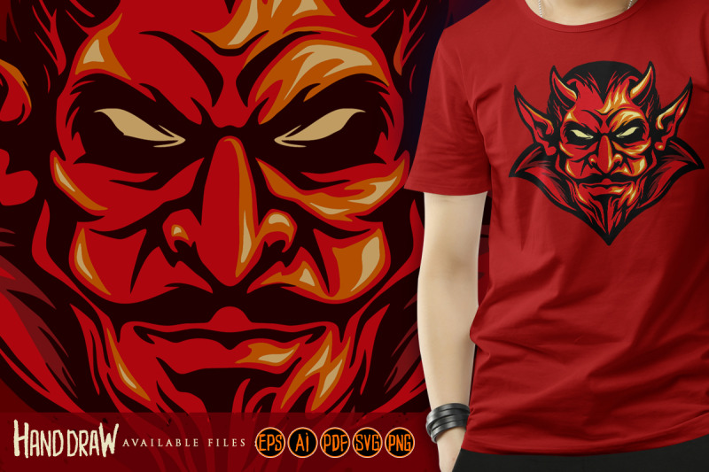 angry-red-demon-mascot-illustrations