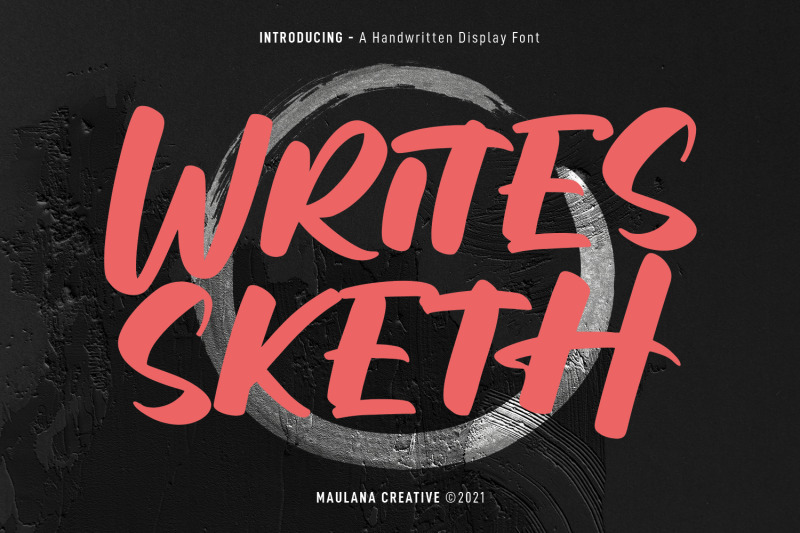 writes-sketh-handwritten-display-font