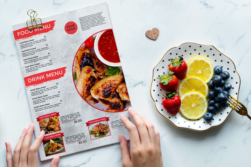food-menu-flyer-template