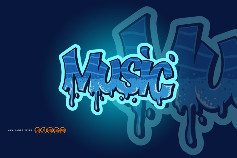 music-graffiti-character-style-text