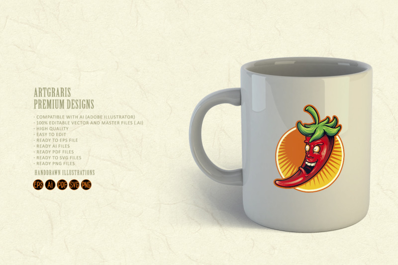 red-chili-flavour-mascot-logo-illustrations