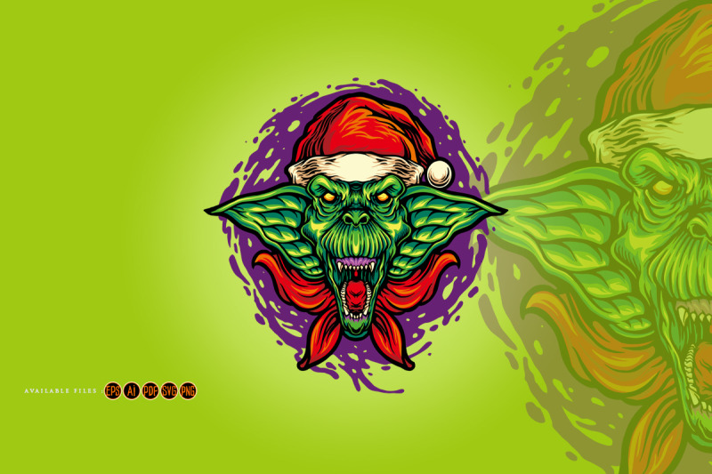 scary-goblin-christmas-hat-illustrations