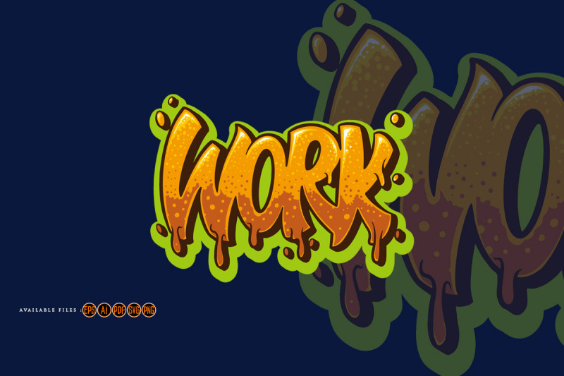 work-text-hip-hop-style-hand-drawn