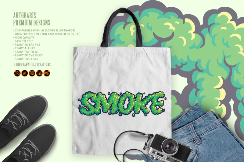 smoke-text-vape-effect-style-illustrations