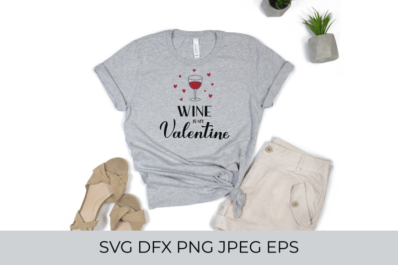 wine-is-my-valentine-lettering-valentines-day-pun