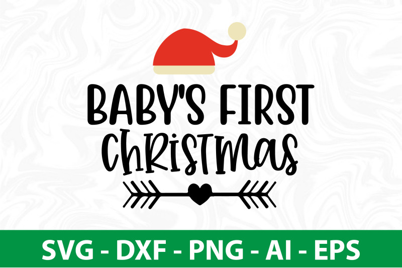 baby-039-s-first-christmas-svg