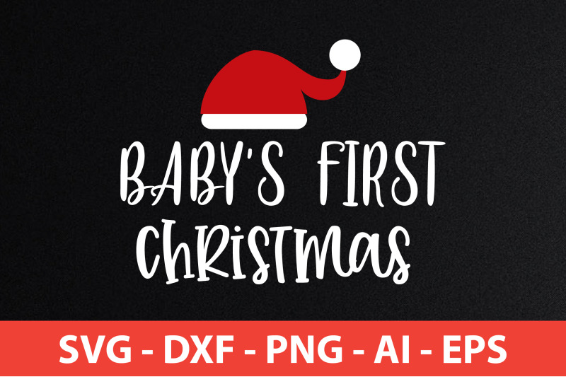 baby-039-s-first-christmas-svg