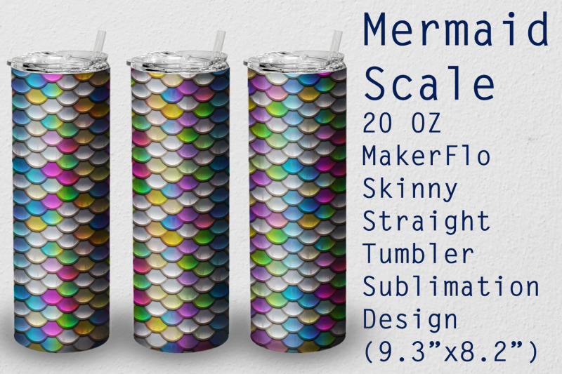 tumbler-straight-20-oz-sublimation-mermaid-wrap-design