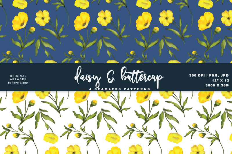 watercolor-daisy-amp-buttercup-clipart