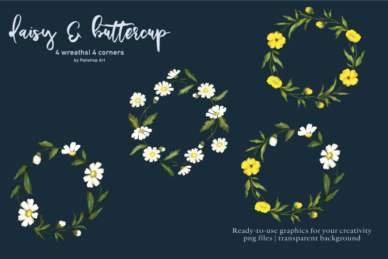 watercolor-daisy-amp-buttercup-clipart