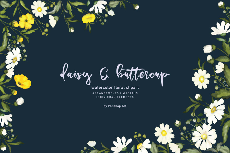 watercolor-daisy-amp-buttercup-clipart