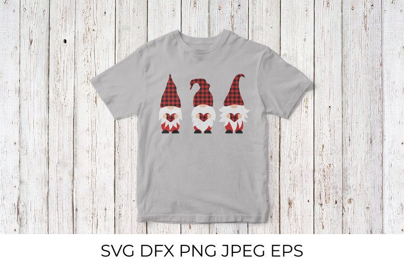 cute-cartoon-gnomes-holding-heart-red-buffalo-plaid