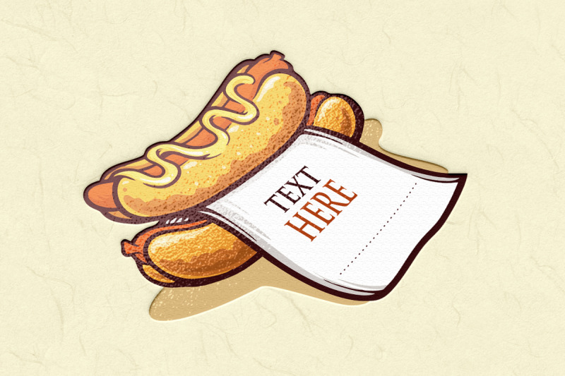 hot-dog-logo-with-paper-illustrations