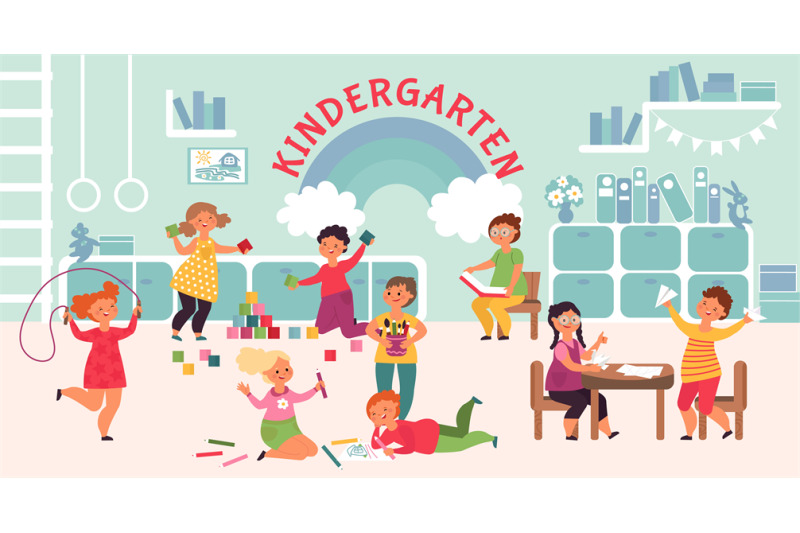 fun-kindergarten-characters-kids-imagination-development-children-ro