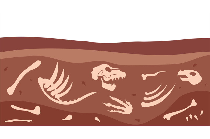 archeology-bones-animal-fossil-dirt-ground-layers-with-ancient-dinos