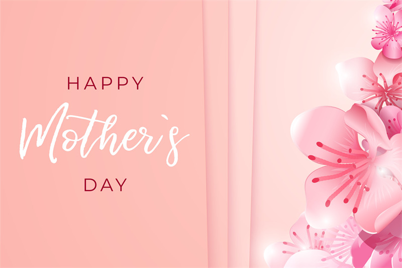 mother-day-banner-mom-postcard-realistic-pink-flowers-background-wo