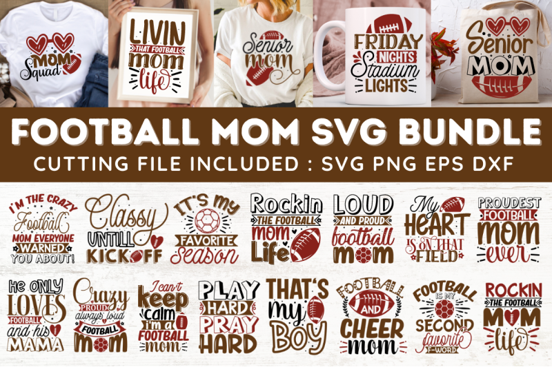 football-mom-svg-bundle