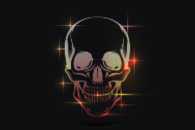 digital-pixel-skull-illustration-isolated-on-black