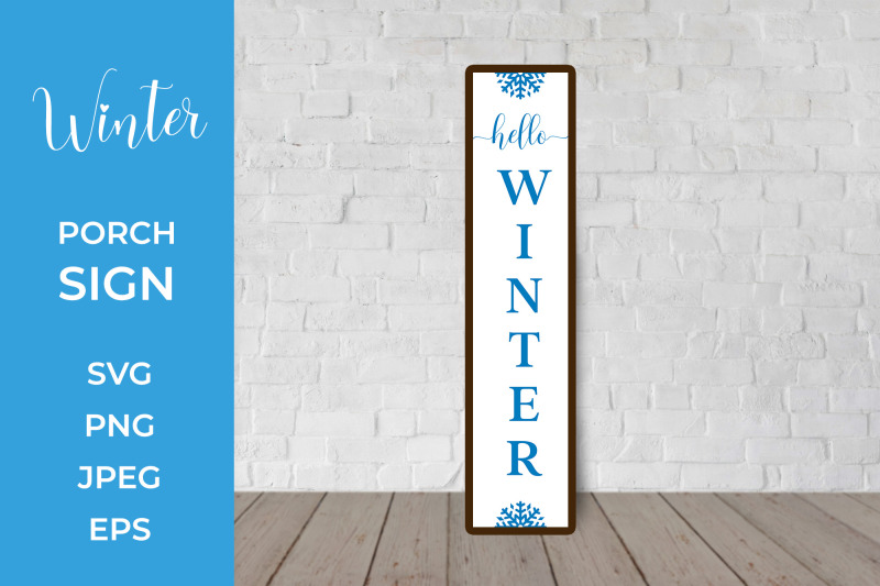 hello-winter-porch-sign-vertical-front-sign-svg