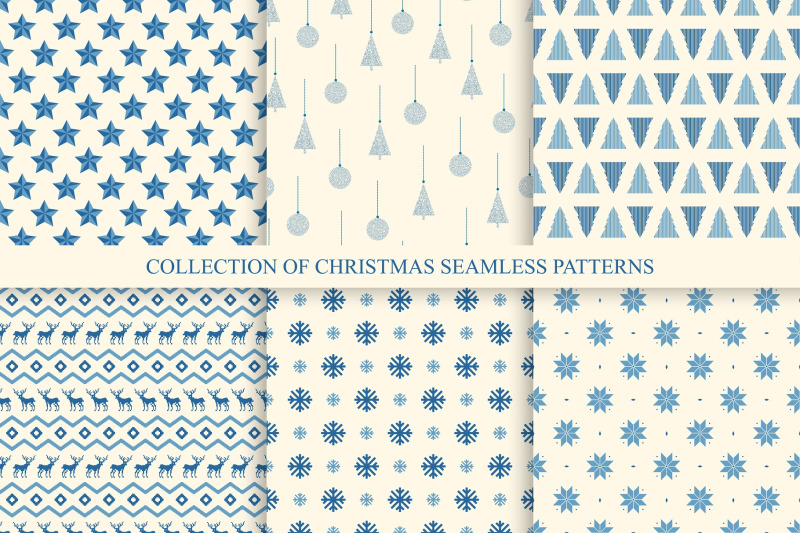 set-of-christmas-seamless-patterns