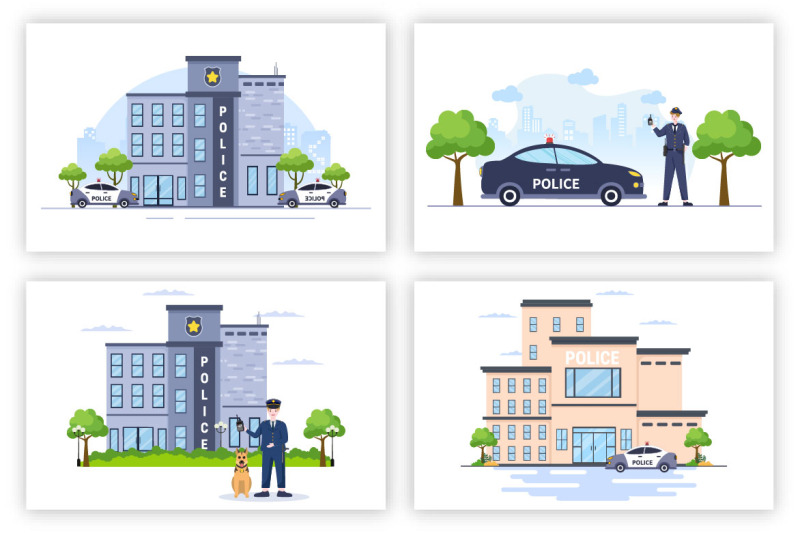 20-police-station-department-building-illustration