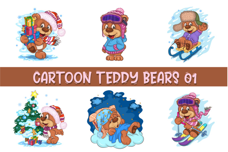 set-of-cartoon-teddy-bears-01-t-shirt