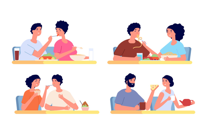 people-eat-together-couple-eating-dinner-food-in-restaurant-friends