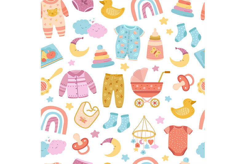 nursery-seamless-pattern-abstract-rainbow-stars-moon-and-simple-brig