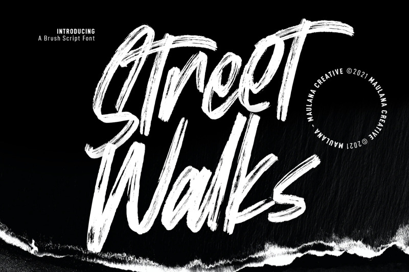 street-walks-brush-script-font