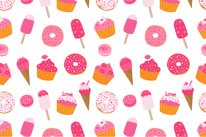 valentine-039-s-day-bakery-pattern-cupcake-pattern-dessert-svg