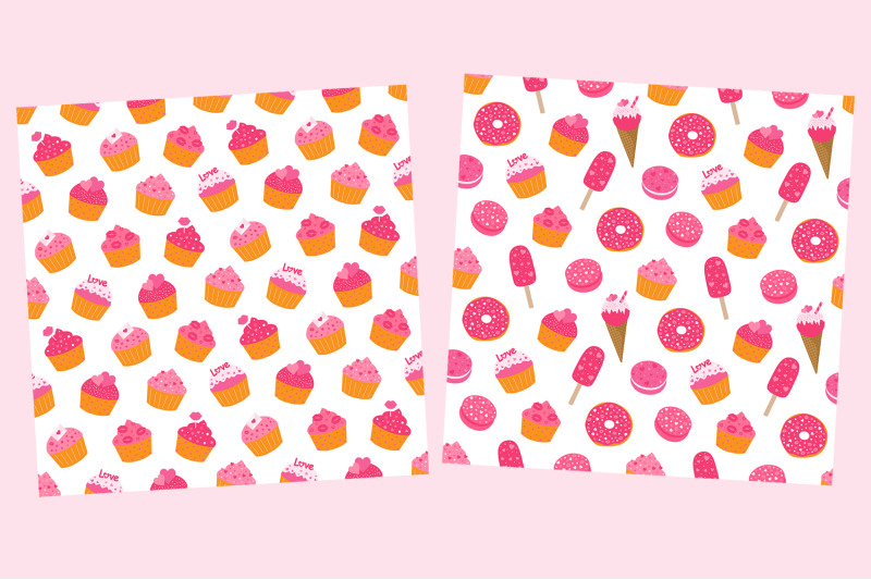 valentine-039-s-day-bakery-pattern-cupcake-pattern-dessert-svg
