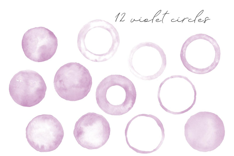 gold-circles-with-violet-watercolor