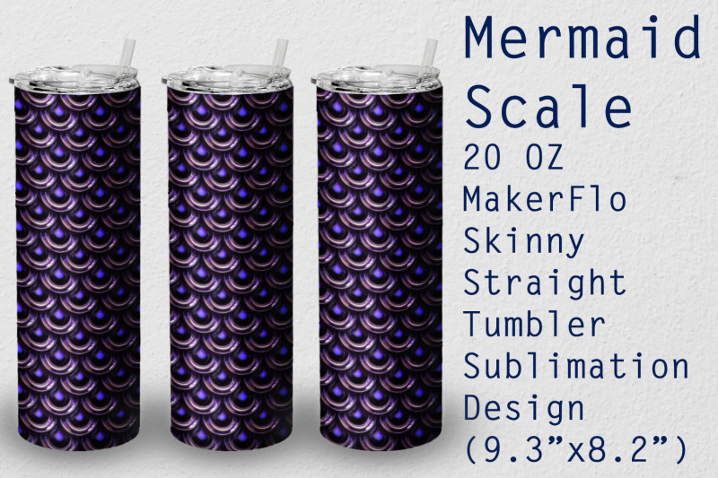 tumbler-straight-20-oz-sublimation-mermaid-wrap-design