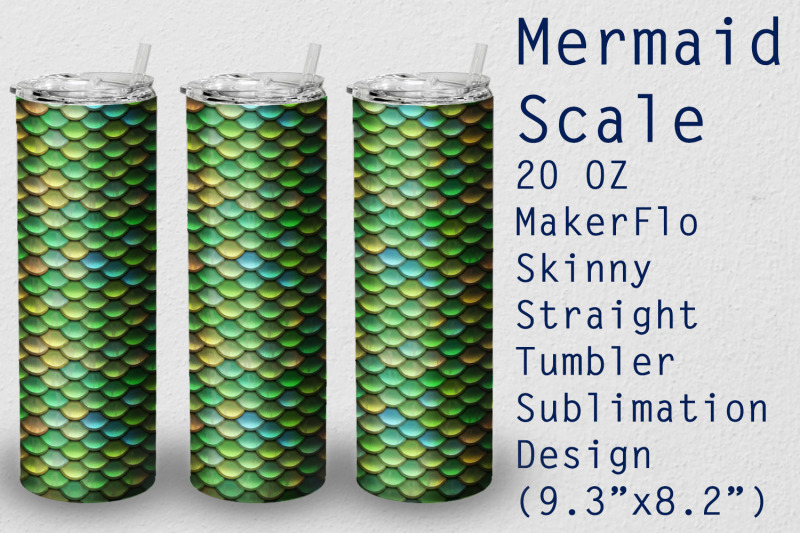 tumbler-straight-20-oz-sublimation-mermaid-wrap-design