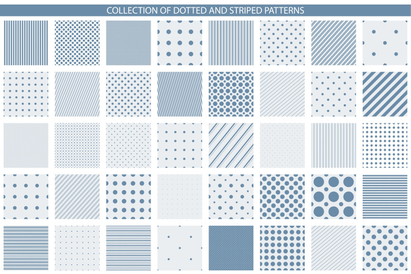 set-of-dotted-and-striped-patterns
