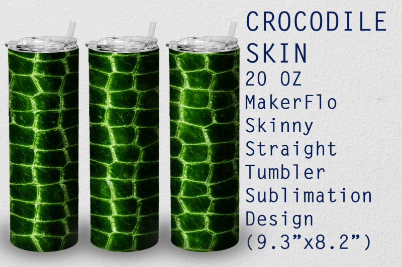 tumbler-straight-20-oz-sublimation-crocodile-wrap-design